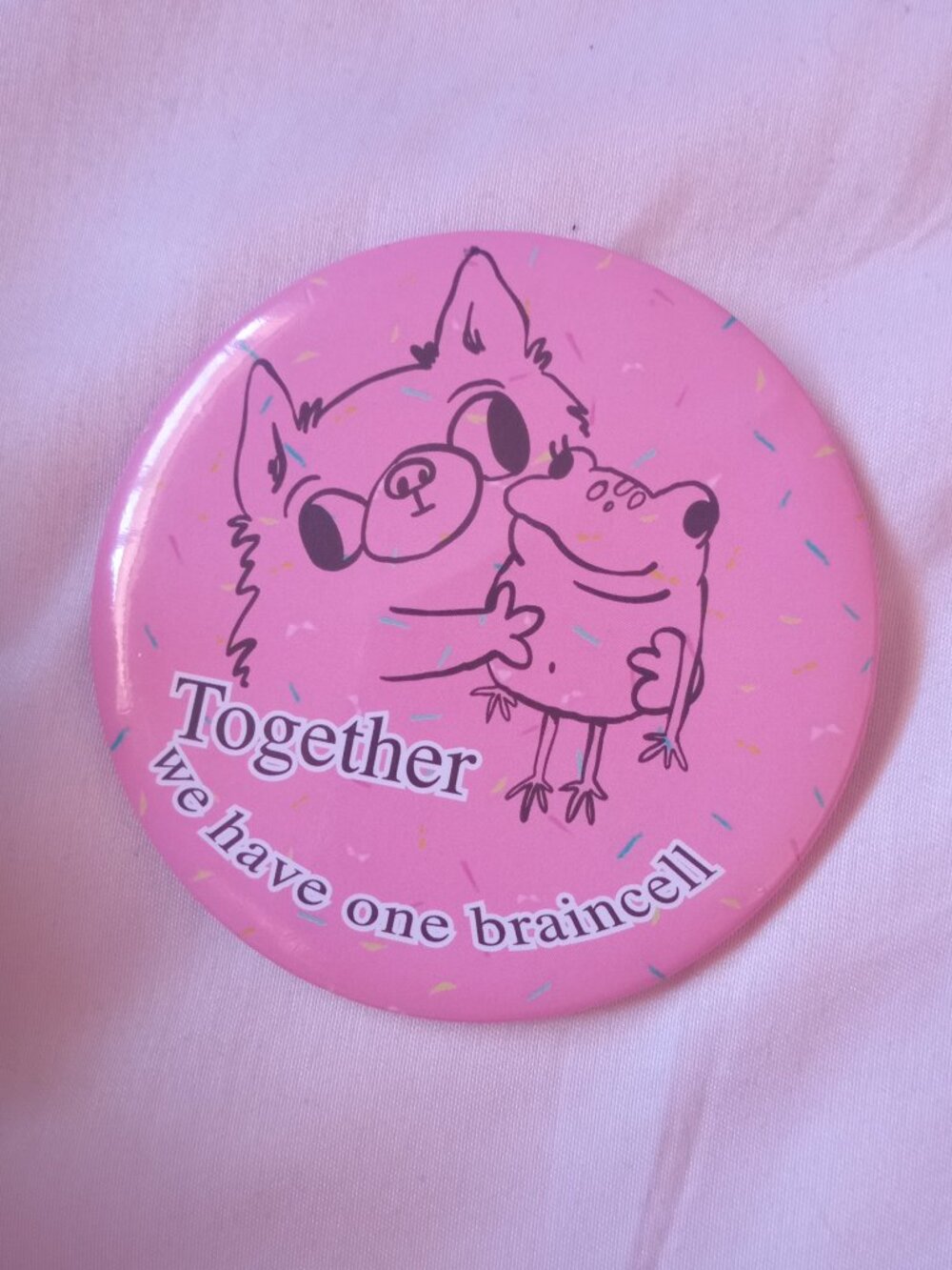 Hot Topic Pink Brain Cell Pin